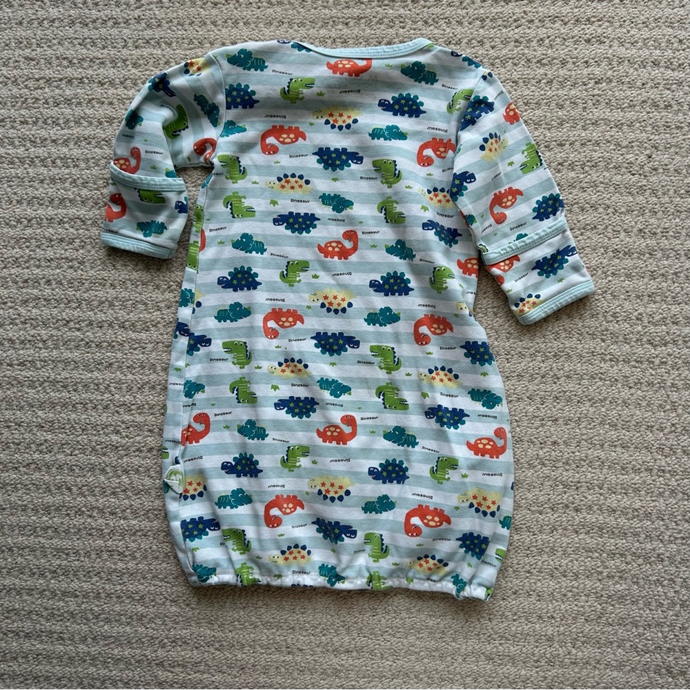 MQBB Dinosaur Organic Cotton 6-12M Sleep Gown - Picture 3 of 7